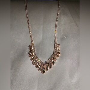 Claire's Shimmering Rose Gold Necklace